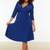 Trendyol Vrouwen Standaard Mouw Dubbele Rij Knopen A-lijn Plus Size Jurk 2 Trendyol Vrouwen Standaard Mouw Dubbele Rij Knopen A-lijn Plus Size Jurk -Trendyo Trendy Winkel 800x1200 569