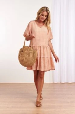 Smashed Lemon - Sari Jurk - White/ Oranje - 22078-200-000-XXL