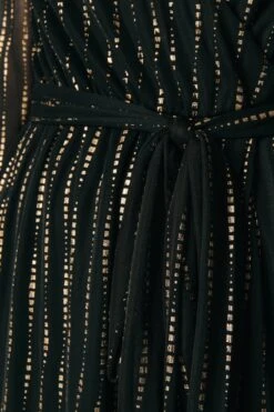 Colourful Rebel Lola Triangle Foil Longsleeve Maxi Wrap Dress Dames Jurk - Maat XS -Trendyo Trendy Winkel 800x1200 595