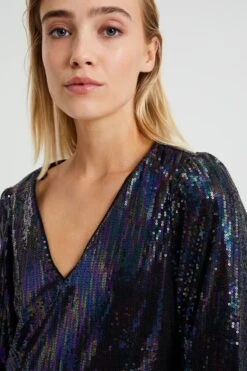WE Fashion Dames Jurk Met Pailletten -Trendyo Trendy Winkel 800x1200 604
