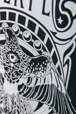 Colourful Rebel Art Eagle Jurk Zwart Dames - Loose Fit - Katoen - M -Trendyo Trendy Winkel 800x1200 608