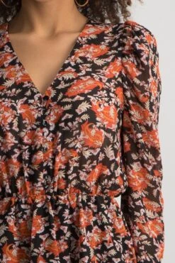Colourful Rebel Ivy Flower Jurk Oranje Dames - Wijduitlopende Fit - Polyester - M 9 Colourful Rebel Ivy Flower Jurk Oranje Dames - Wijduitlopende Fit - Polyester - M -Trendyo Trendy Winkel 800x1200 651