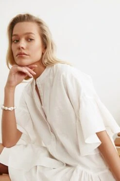 Trendyol Vrouwen Gepofte/ruche Mouw Lieve Schat Aangerimpelde Jurk Jurk -Trendyo Trendy Winkel 800x1200 659