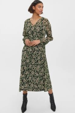 VERO MODA VMLIA L/S 7/8 DRESS WVN BTQ Dames Jurk - Maat L -Trendyo Trendy Winkel 800x1200 711