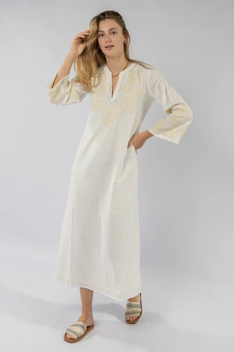 Antik Batik Togala Lange Jurk 4 Antik Batik Togala Lange Jurk - Afbeelding 2