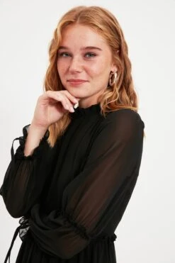 Trendyol Vrouwen Standaard Mouw Ronde Hals Schaatser Jurk -Trendyo Trendy Winkel 800x1200 752