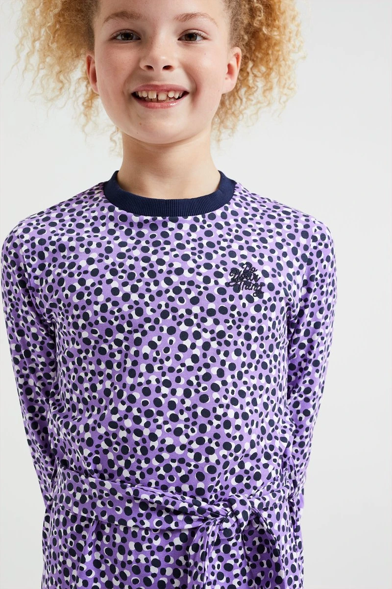 WE Fashion Meisjes Jurk Met Dessin En Strikceintuur - Maat 98/104 7 WE Fashion Meisjes Jurk Met Dessin En Strikceintuur - Maat 98/104 - Afbeelding 5