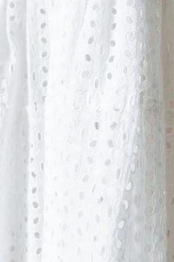 Colourful Rebel Indy Broodrie Anglaise Jurk Wit Dames - Loose Fit - Katoen - M -Trendyo Trendy Winkel 800x1200 765