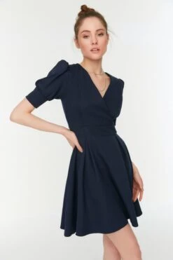 Trendyol Vrouwen Ballon Mouw Cache-coeur A-lijn Jurk 17 Trendyol Vrouwen Ballon Mouw Cache-coeur A-lijn Jurk -Trendyo Trendy Winkel 800x1200 772