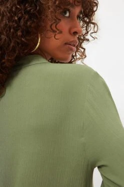 Trendyol Vrouwen Standaard Mouw V-hals A-lijn Jurk -Trendyo Trendy Winkel 800x1200 784