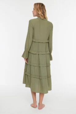 Trendyol Vrouwen Standaard Mouw V-hals A-lijn Jurk -Trendyo Trendy Winkel 800x1200 785