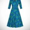 Swing Jurk Bangkok Driekwart Mouw Peacock Blue 1 Swing Jurk Bangkok Driekwart Mouw Peacock Blue -Trendyo Trendy Winkel 800x1200 806