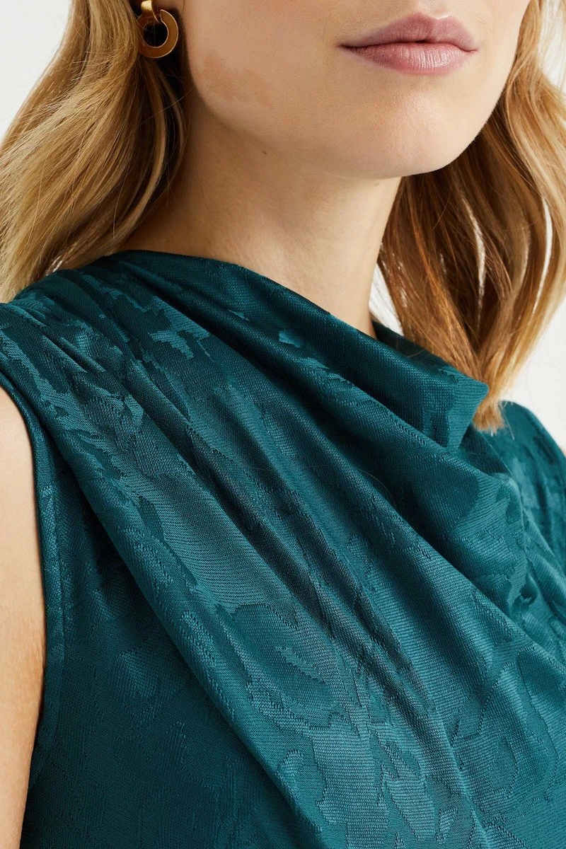 WE Fashion Dames Jurk Met Jacquard Dessin 7 WE Fashion Dames Jurk Met Jacquard Dessin - Afbeelding 5