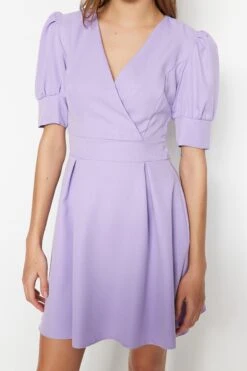 Trendyol Vrouwen Ballon Mouw Cache-coeur A-lijn Jurk -Trendyo Trendy Winkel 800x1200 826