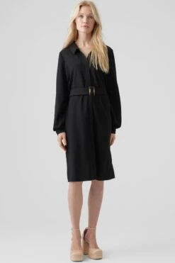 VERO MODA JURK VMPAM L/S SHIRT DRESS JRS BTQ BLACK DAMES MAAT - M 20 VERO MODA JURK VMPAM L/S SHIRT DRESS JRS BTQ BLACK DAMES MAAT - M -Trendyo Trendy Winkel 800x1200 868