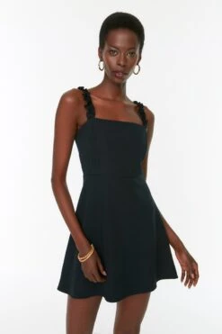 Trendyol Vrouwen Standaard Mouw Vierkante Kraag A-lijn Jurk -Trendyo Trendy Winkel 800x1200 883