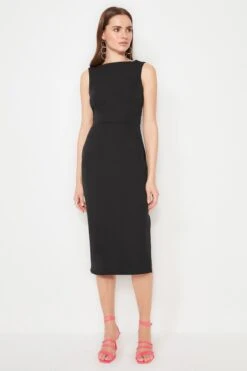 Trendyol Vrouwen Standaard Mouw Boothals Bodycon Jurk -Trendyo Trendy Winkel 800x1200 893