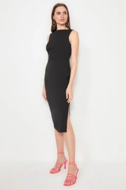 Trendyol Vrouwen Standaard Mouw Boothals Bodycon Jurk -Trendyo Trendy Winkel 800x1200 900