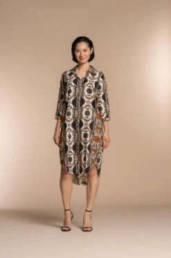 Geisha - Jurk - Bruin -Trendyo Trendy Winkel 800x1200 922