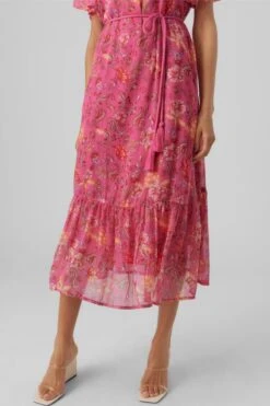 VERO MODA VMSILO SS 7/8 DRESS WVN BTQ Dames Jurk - Maat L -Trendyo Trendy Winkel 800x1200 942