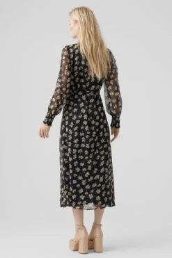 Vero Moda Jurk Vmpica L/s V-neck 7/8 Dress Wvn Btq Black Dames Maat - XL 10 Vero Moda Jurk Vmpica L/s V-neck 7/8 Dress Wvn Btq Black Dames Maat - XL -Trendyo Trendy Winkel 800x1200 983