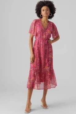 VERO MODA VMSILO SS 7/8 DRESS WVN BTQ Dames Jurk - Maat L -Trendyo Trendy Winkel 801x1200 35