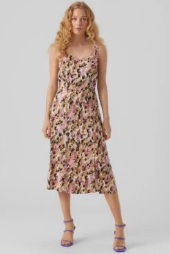 Vero Moda Jurk Vmeasy Strap Calf Dress R1 Wvn Ga 10286786 Tigers Eye/ina Dames Maat - M -Trendyo Trendy Winkel 801x1200 48