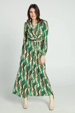 Cassis Lange Jurk In Viscose Met Etnisch Motief 21 Cassis Lange Jurk In Viscose Met Etnisch Motief -Trendyo Trendy Winkel 802x1200 16