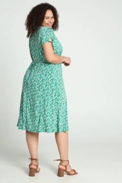 Paprika Koud Gebreide Lange Jurk Met Bloemenprint -Trendyo Trendy Winkel 802x1200 21