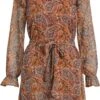 VILA VIFALIA PAISLEY L/S SHORT DRESS/SU/LC Dames Jurk - Maat 42 -Trendyo Trendy Winkel 803x1200 13