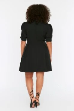 Trendyol Vrouwen Ballon Mouw Cache-coeur Basis Grote Maten Jurk 12 Trendyol Vrouwen Ballon Mouw Cache-coeur Basis Grote Maten Jurk -Trendyo Trendy Winkel 803x1200 9