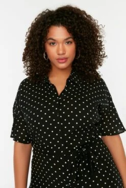 Trendyol Vrouwen Standaard Mouw Kraag Basis Grote Maten Jurk -Trendyo Trendy Winkel 804x1200 24