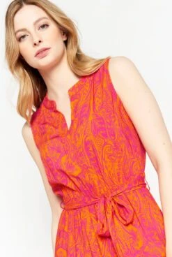 LOLALIZA Maxi-jurk Met Paisleyprint - Oranje - Maat XXL -Trendyo Trendy Winkel 805x1200 14