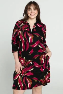 Promiss Korte Jurk Met Bloemenmotief