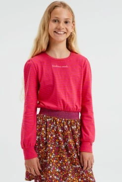 WE Fashion Meisjes Jurk Met Dessin En Embroidery -Trendyo Trendy Winkel 806x1200 2