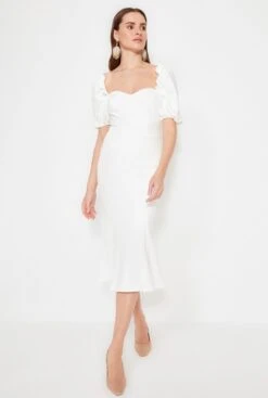 Trendyol Vrouwen Ballon Mouw Lieve Schat Basis Jurk -Trendyo Trendy Winkel 807x1200 30