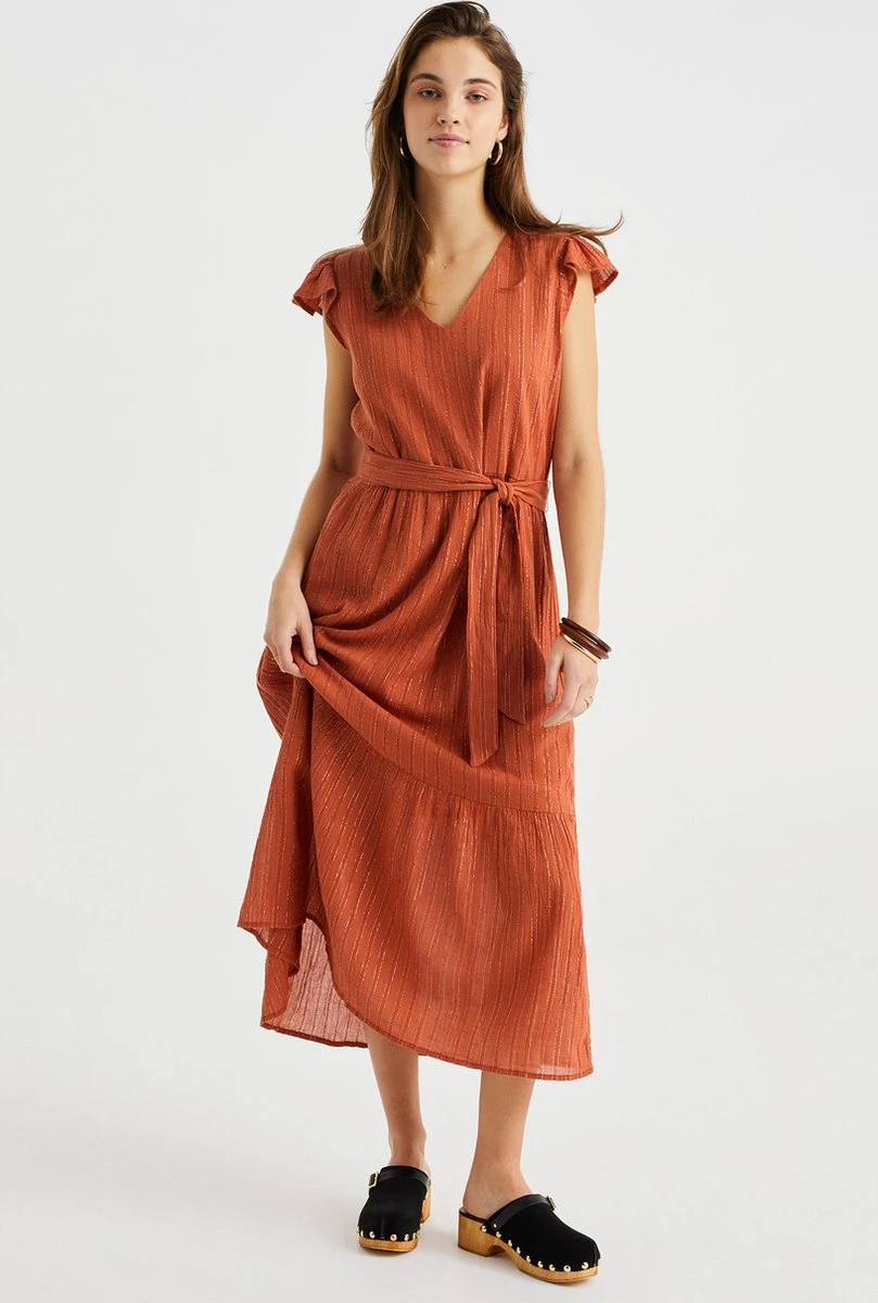 WE Fashion Dames Jurk Met Glittergaren 4 WE Fashion Dames Jurk Met Glittergaren - Afbeelding 2