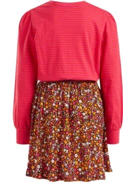 WE Fashion Meisjes Jurk Met Dessin En Embroidery -Trendyo Trendy Winkel 811x1200