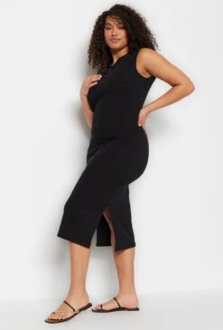 Trendyol Vrouwen Dik Geschorst V-hals Bodycon Plus Size Jurk -Trendyo Trendy Winkel 811x1200 27