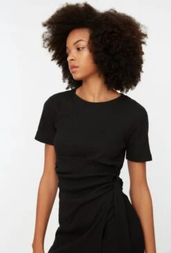 Trendyol Vrouwen Standaard Mouw Ronde Hals Omslag Jurk -Trendyo Trendy Winkel 811x1200 8