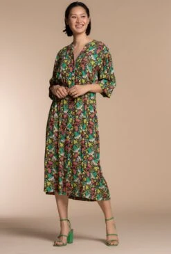 Geisha - Jurk - Groen 11 Geisha - Jurk - Groen -Trendyo Trendy Winkel 812x1200 12