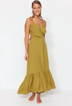 Trendyol Vrouwen Standaard Mouw Lieve Schat Ruche Zoom Jurk -Trendyo Trendy Winkel 813x1200 18