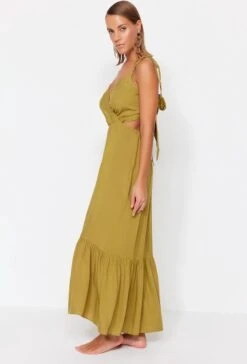 Trendyol Vrouwen Standaard Mouw Lieve Schat Ruche Zoom Jurk -Trendyo Trendy Winkel 814x1200 25