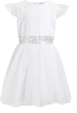 WE Fashion Meisjes Tule Jurk Met Pailletten