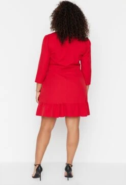 Trendyol Vrouwen Standaard Mouw Reverskraag Basis Grote Maten Jurk 17 Trendyol Vrouwen Standaard Mouw Reverskraag Basis Grote Maten Jurk -Trendyo Trendy Winkel 818x1200 30