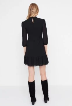 Trendyol Vrouwen Ballon Mouw Staande Kraag Verschuiving Jurk -Trendyo Trendy Winkel 818x1200 6