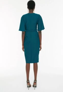 Trendyol Vrouwen Fluit Mouw V-hals Bodycon Jurk -Trendyo Trendy Winkel 820x1200 24