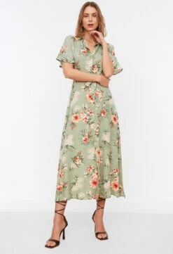 Trendyol Vrouwen Standaard Mouw Kraag Overhemdjurk Jurk 23 Trendyol Vrouwen Standaard Mouw Kraag Overhemdjurk Jurk -Trendyo Trendy Winkel 821x1200