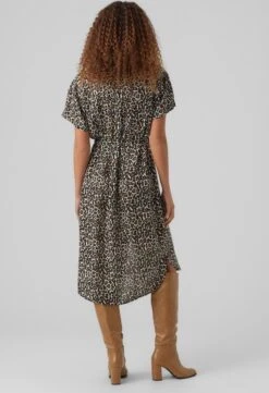 VERO MODA VMBUMPY SS CALF SHIRT DRESS NOOS Dames Jurk - Maat L -Trendyo Trendy Winkel 822x1200 19