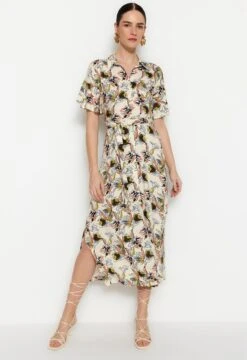 Trendyol Vrouwen Standaard Mouw Kraag Overhemdjurk Jurk -Trendyo Trendy Winkel 823x1200 12